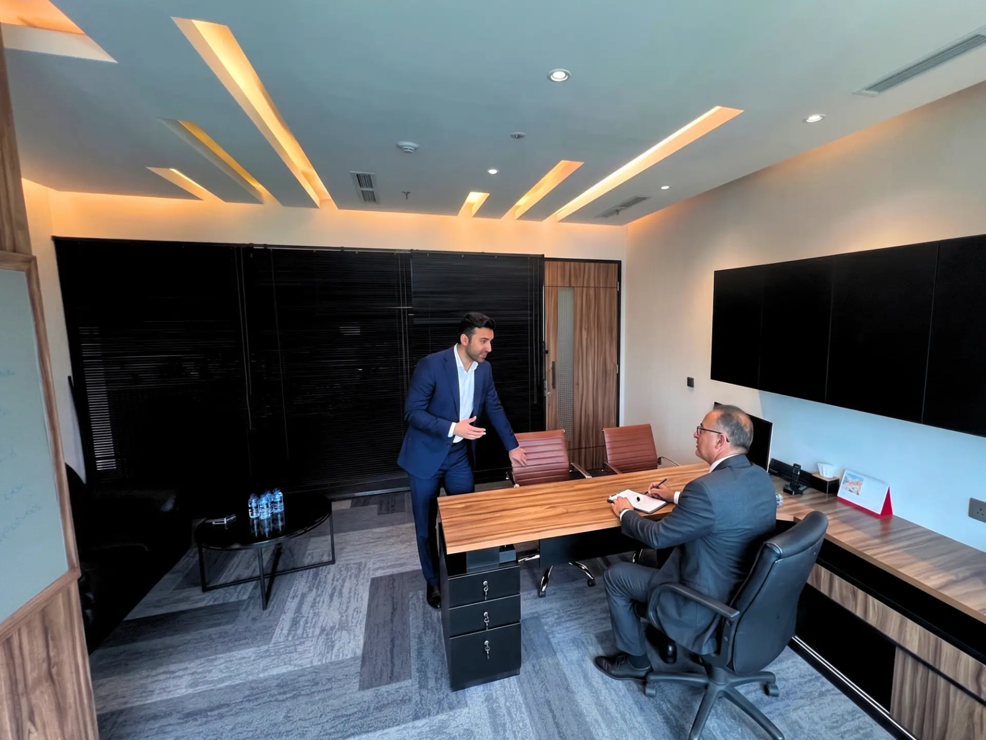 Executive office suite with premium finishes