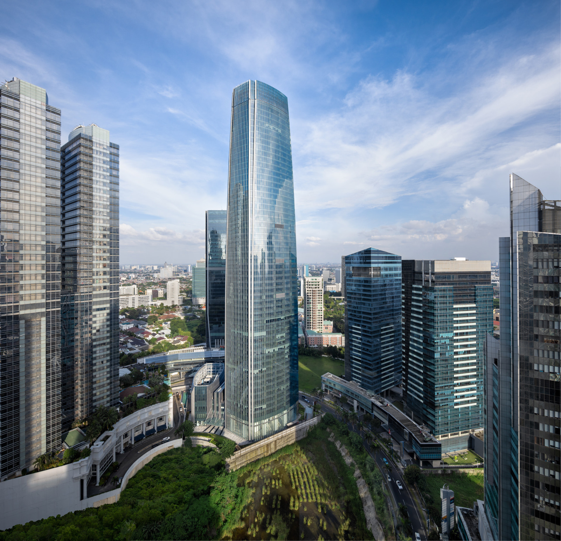 World Capital Tower and Jakarta skyline